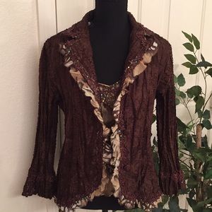 Casual jacket with matching tank top